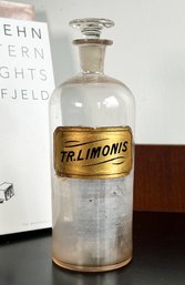 Antique 1880's Tincture Of Lemon Pharmacy Medical Bottle