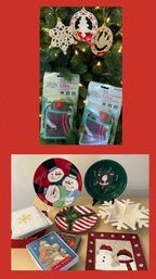 Nice Christmas Lot ~ Lenox Ornaments, Serving Plates, Christmas Cards & More ~ (A)