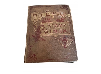 Antique Stamp Book - Lincoln Stamp Album