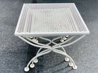 Set Of Painted Outdoor Nesting Tables