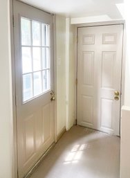 Two Steel Exterior Doors - Basement