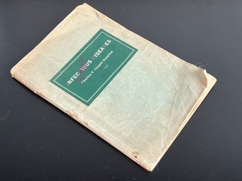 1947 Paperback Book On Infectious Diseases