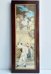 An Art Deco Lithograph - The Right Panel Of Maxfield Parrish's 'Garden Of Opportunity'