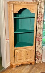 Vintage Engllsh Pine Corner Cabinet