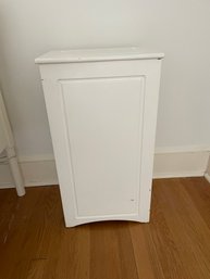 White Painted Hamper Or Nightstand