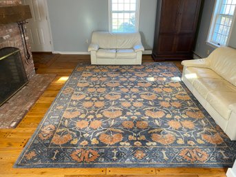 Pottery Barn - 9x12 Lainey Tufted 100 Wool Pile Rug With Floral Motif