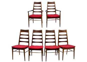 Set Of Six Heywood Wakefield Wood Dining Room Chairs