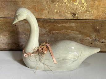 A Ceramic Swan