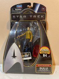 Star Trek Galaxy Collection Sulu Action Figure With Bonus U.S.S. Enterprise Bridge Part 'B4'