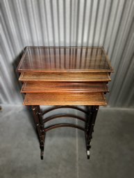 Set Of Four English Regency Style Nesting Tables