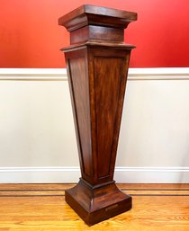 A Large Pedestal, Or Plant Stand By Ethan Allen