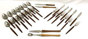 Large Partial Set Of Vintage Ekco Eterna - Forged Stainless Flatware
