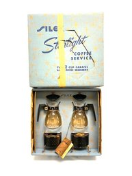 Vintage New In Box Atomic Starlight Coffee Service Pairing By Silex