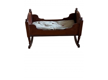 Antique Cradle And Rocking Horse