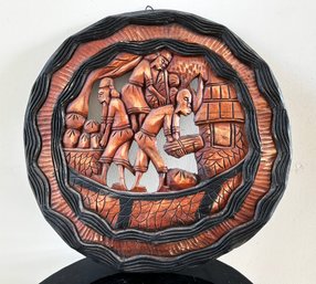 A Hand Carved African Wall Plaque