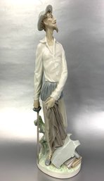 Lladro Glossy Porcelain Figurine Of Don Quixote #4854