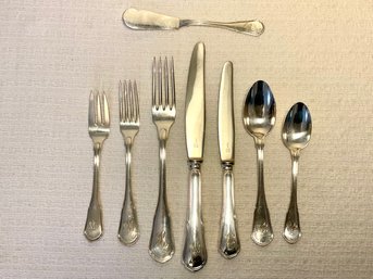 Vintage European Sterling (800) Flatware, Service For Twelve (almost) (over 100 Oz)