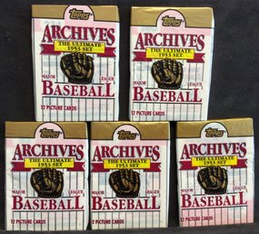 (5) 1991 Topps Archives 1953 Set Sealed Packs - M