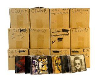 Empty CD Cases With Liner Notes (twelve (12) Boxes In Total)
