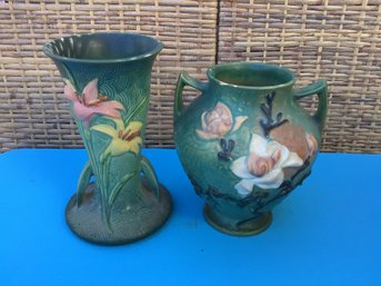 Roseville Pottery Vase Lot Of 2