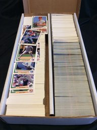 2 Row Box Filled With Upper Deck And Donruss Baseball Cards - M