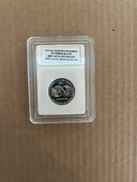 Beautiful 2010 Native American Dollar .999 Silver Enriched In Plastic Case