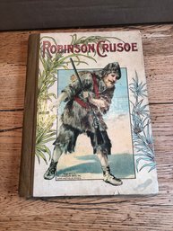 Antique Book - Robinson Crusoe, By Daniel Defoe, 1828?