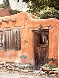 Santa Fe Door Framed Print