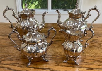 Reed And Barton Silver Plate Tea Set