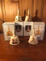 4 M.J. Hummel Annual Bells Handcrafted W. Germany/Includes Original Boxes