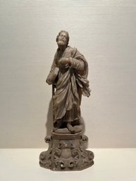 Very Old Marble Statue Depicting Jesus (L)