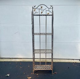 Nature Inspired Metal Folding Shelf Unit