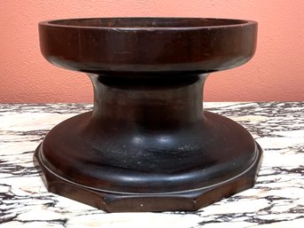 A Jardiniere Base Of Solid Carved Wood