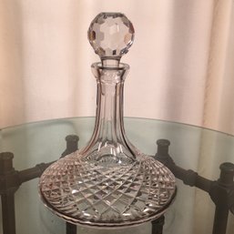 Incredible Like New WATERFORD Crystal Lismore Pattern Ships Decanter - $490 Retail Price - Fantastic Piece !