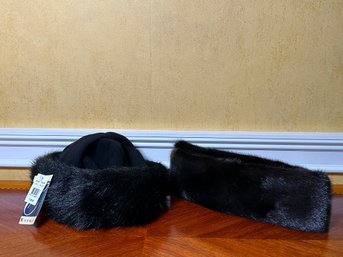 Everitt Fur Hat & Headband