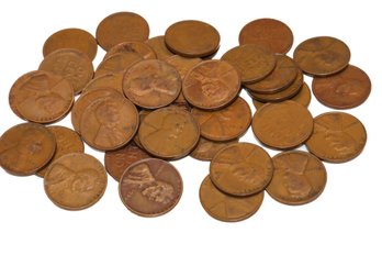 Lot Of Lincoln Wheat Cents - 1936, 1937, 1937D, 1938, 1939