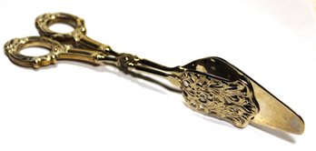 Fancy Sterling Silver Handled Pastry Serving Tongs