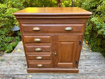 Vintage Solid Oak Cabinet