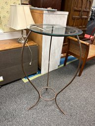 Iron Table With Glass Top