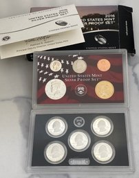 Partial 2016 United States Mint Silver Proof Set