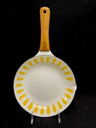 Vintage Original Cathrineholm Yellow Lotus Skillet