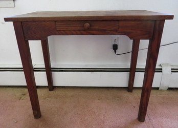 A Petite 1 Drawer Oak Desk