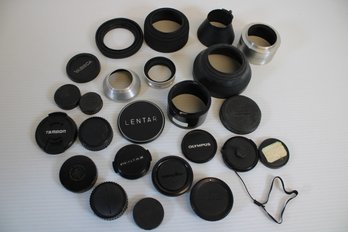 Assortment Of Lens Hoods With Kodak Series VII, Mamiya 80-100 And More