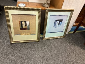 2 Pc.  Bassett Furniture Ind. Pictures  Gold Frames