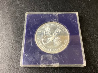 1972 Bermuda Dollar Coin 1 Oz .999 In Plastic Holder