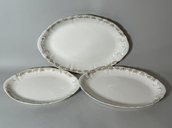 THREE SYRACUSE NESTING PLATTERS