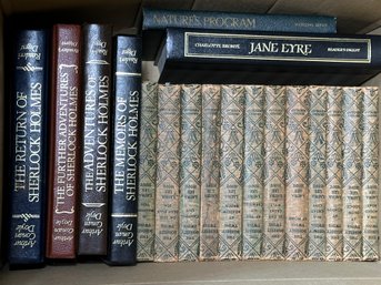 Vintage Books Including Jane Eyre (1988), Sherlock Homes (1986) &  Bobbsey Twins (1950