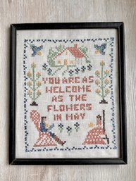 Embroidery You Are Welcome 8.5x10.5 Country Decor