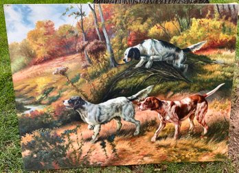 Beautiful Hunting Dogs ~ Signed W.Hunt ~