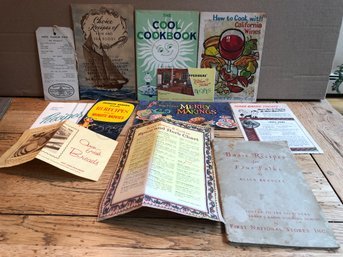 Recipe Pamphlets From 40s And 50s